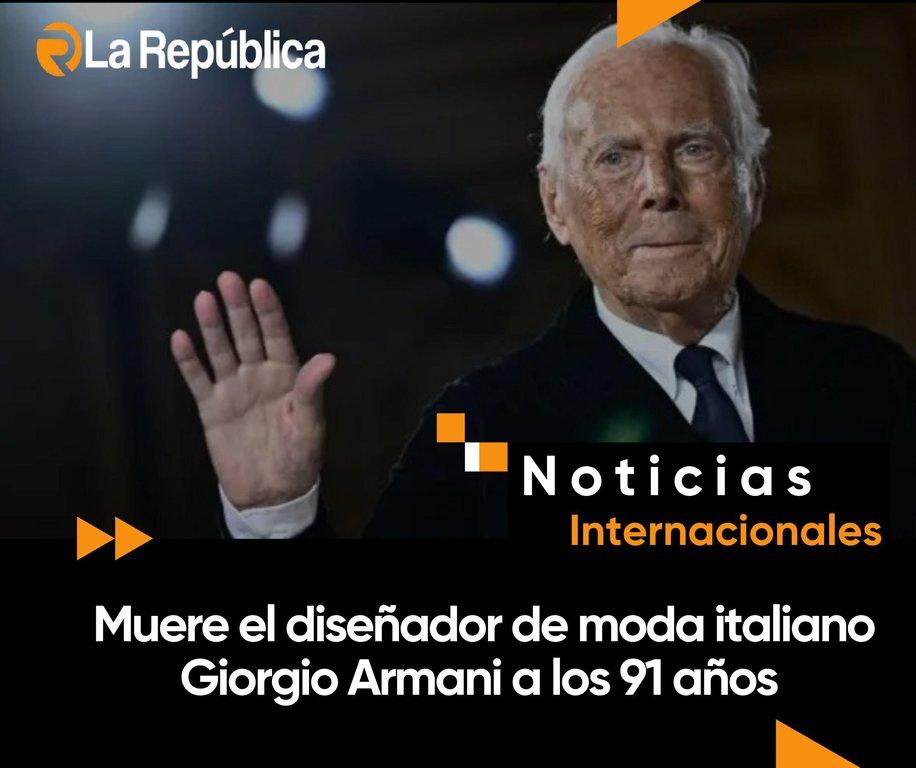 Giorgio Armani, el diseñador italiano que convirtió el concepto de la elegancia discreta en un imperio de la moda valorado en miles de millo - Cover Image